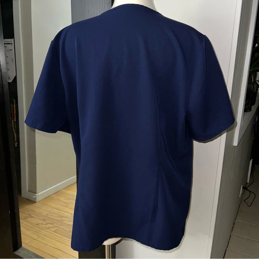 FIGS Women’s Casma Technical Collection V-Neck Scrub Top Blue Size XXL - Picture 3 of 8